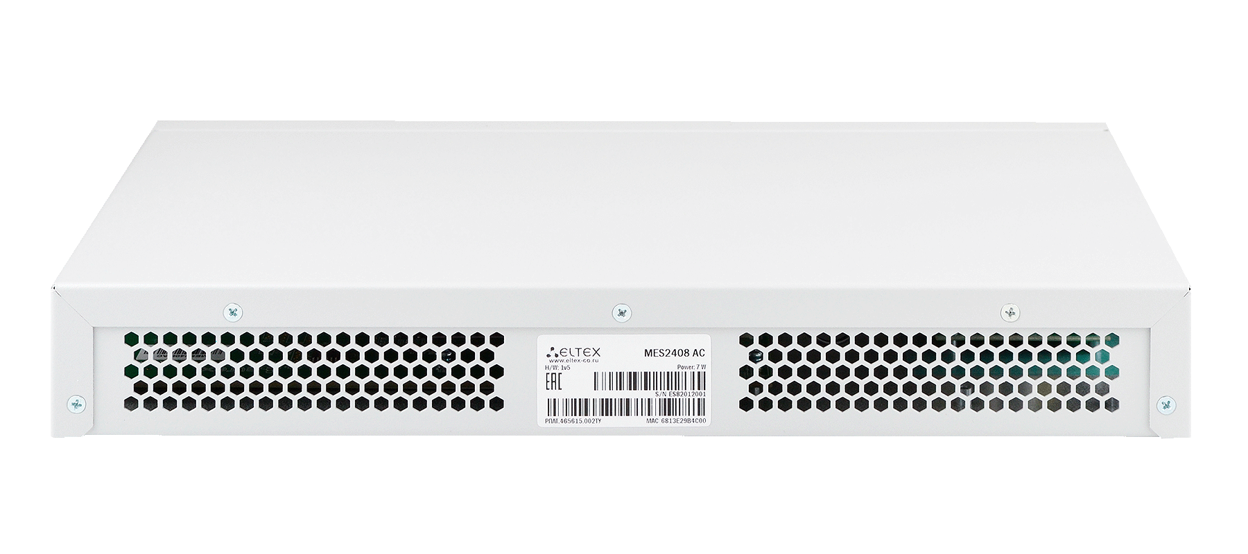 Ethernet-коммутатор MES2408, 8x10/100/1000BASE-T + 2x100/1000BASE-X, L2, 48V DC
